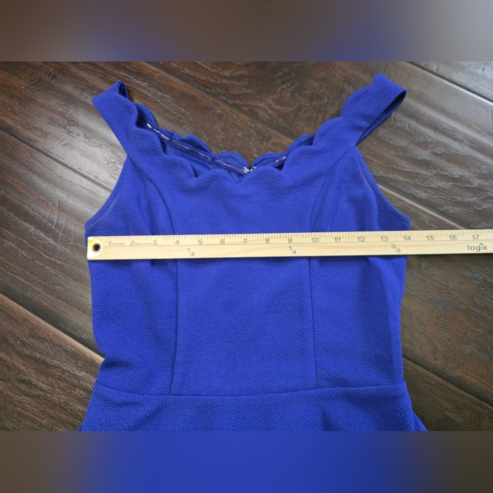 Altar'd State Womens Blue Scalloped Tank Dress Small - Picture 4 of 9